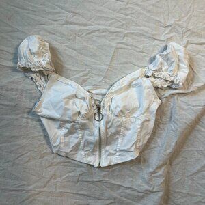 Mock Corset Croquette Top